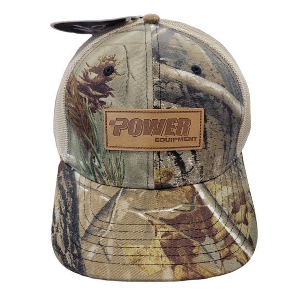 Power Equipment Mesh Camouflage Snapback Cap Realtree Camo Trucker Hat - Picture 1 of 9